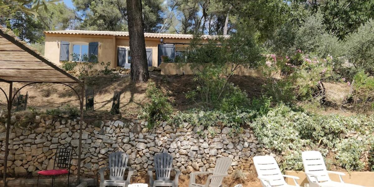 Villa Cigalons En Pleine Pinede Avec Piscine Chauffee De Mai A Septembre Auriol Exterior foto