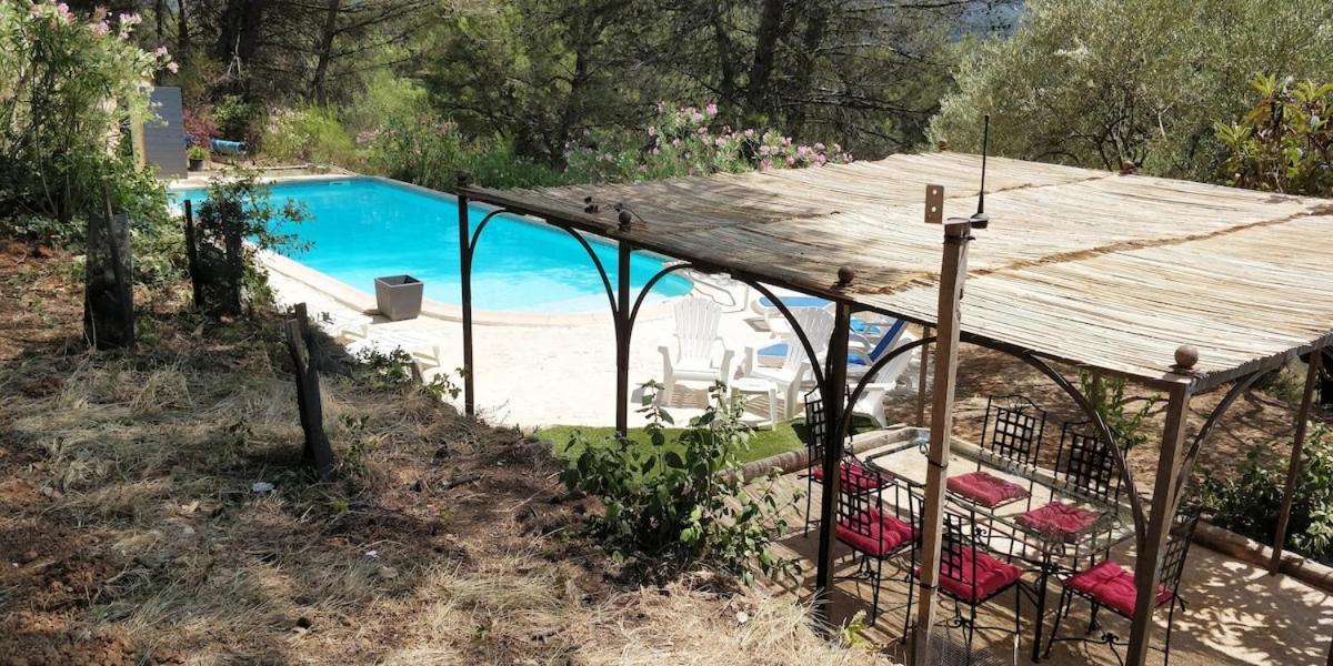Villa Cigalons En Pleine Pinede Avec Piscine Chauffee De Mai A Septembre Auriol Exterior foto